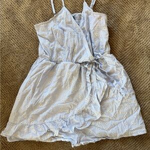 Wild Fable Light Blue Floral Romper